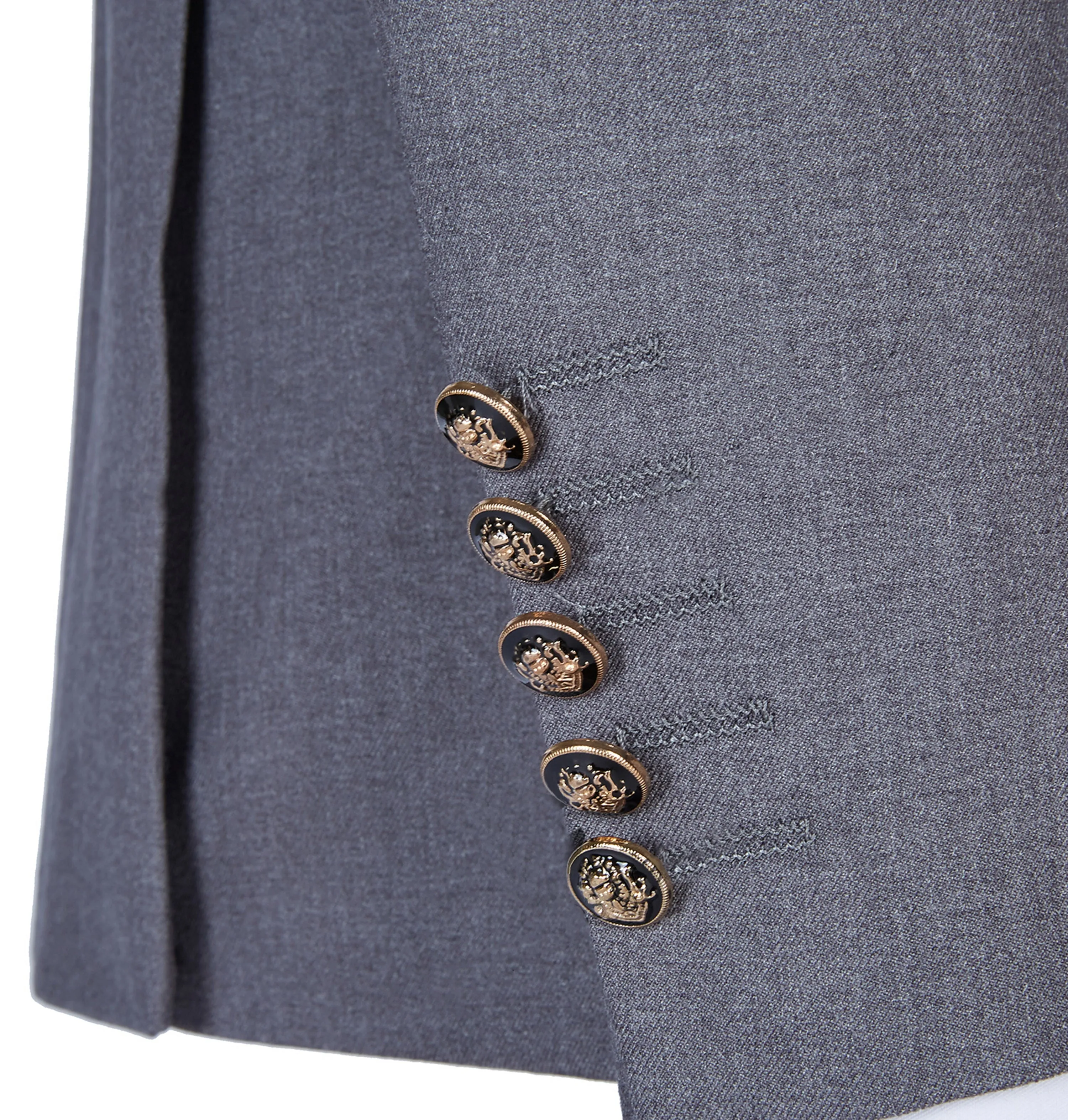 Formal 2 Pieces Mens Suit Double Breasted Flat Notch Lapel Tuxedos (Blazer Pants)