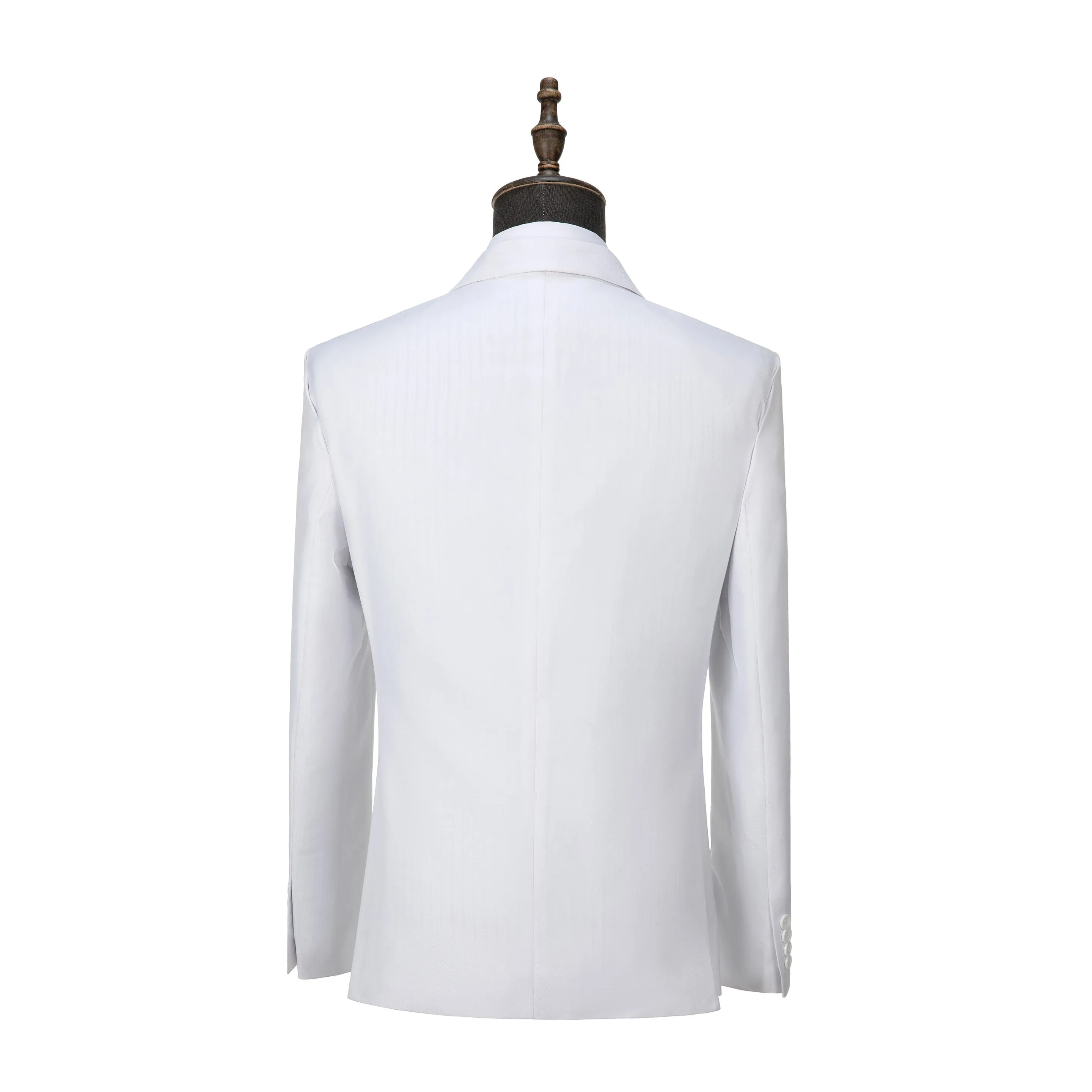 Formal Men's Suit 3 Piece Peak Lapel Solid Color Tuxedo Wedding (Blazer   Vest   Pants)
