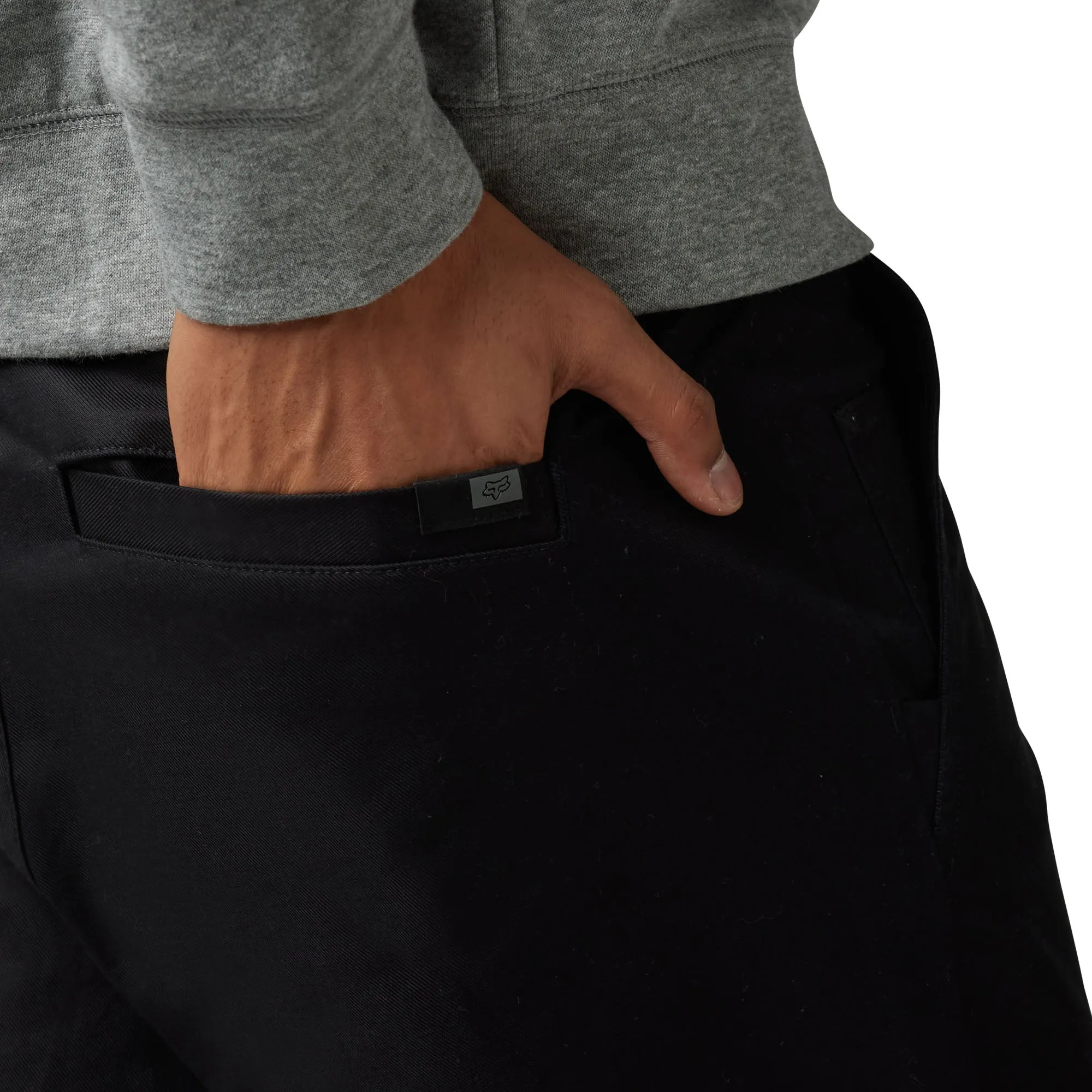 Fox Racing  Mens Essex Stretch Pants Chino Relaxed Fit Comfort Pockets Black