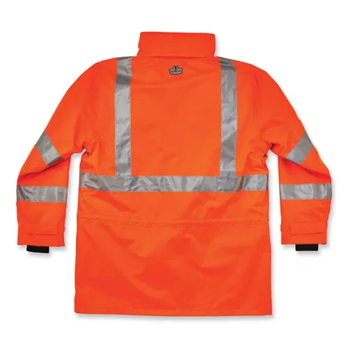 Glowear 8385 Class 3 Hi-vis 4-in-1 Jacket, 4x-large, Orange, Ships In 1-3 Business Days