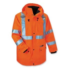 Glowear 8385 Class 3 Hi-vis 4-in-1 Jacket, 4x-large, Orange, Ships In 1-3 Business Days