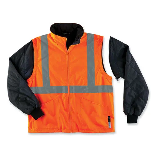 Glowear 8385 Class 3 Hi-vis 4-in-1 Jacket, 4x-large, Orange, Ships In 1-3 Business Days