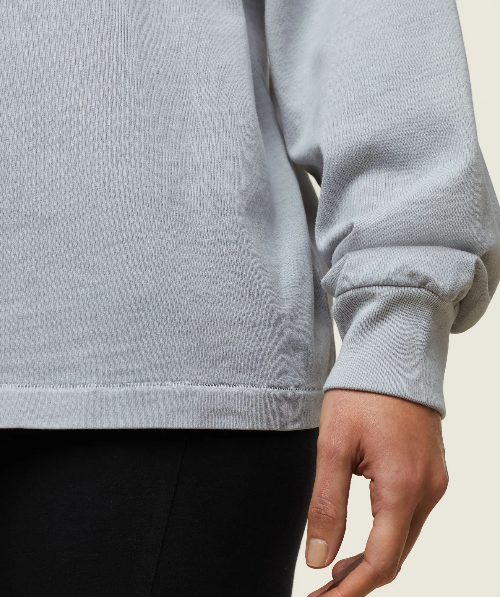Gymshark everywear Long Sleeve Top - Ice Grey
