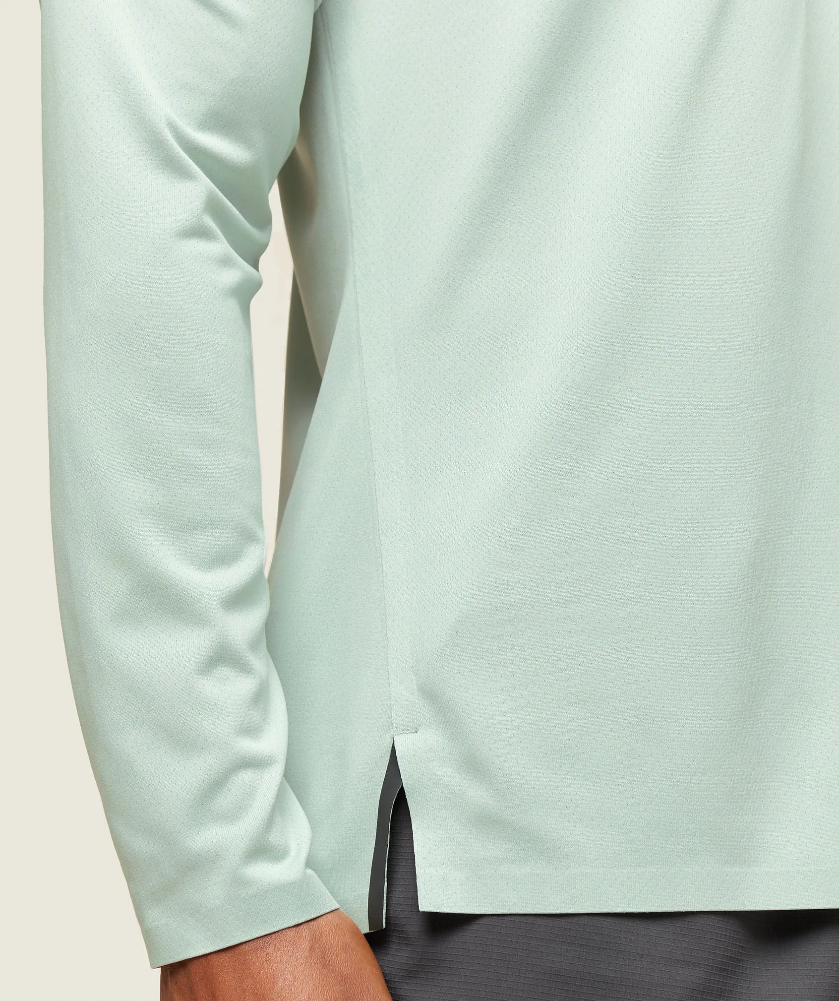 Gymshark everywear Tech Long Sleeve Tee - Cool Turquoise