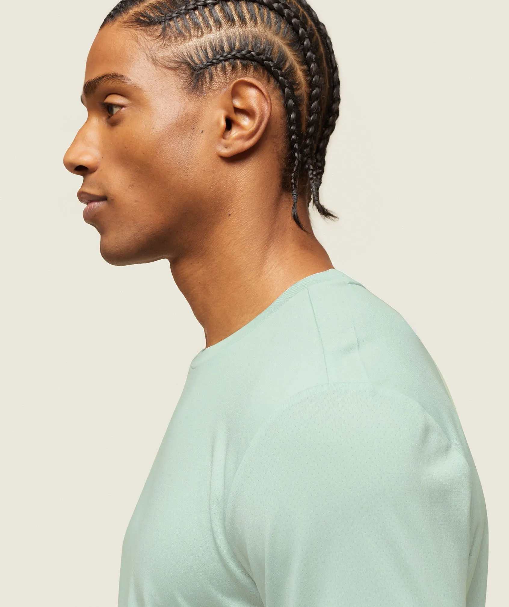Gymshark everywear Tech Long Sleeve Tee - Cool Turquoise