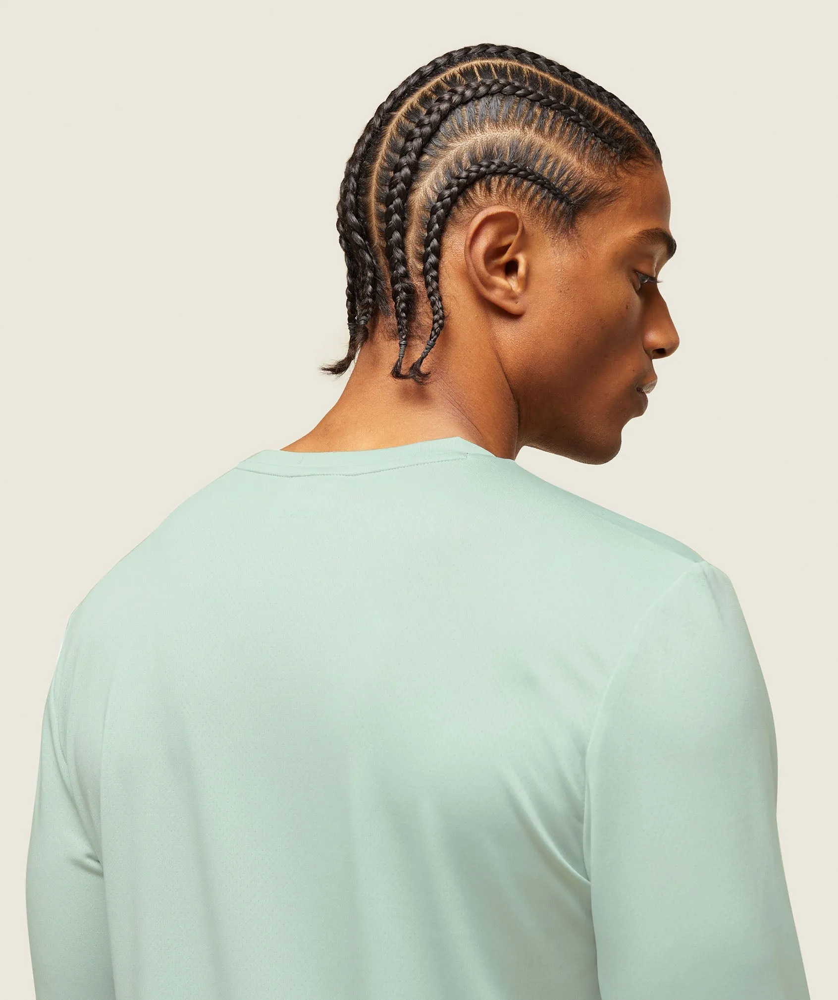 Gymshark everywear Tech Long Sleeve Tee - Cool Turquoise