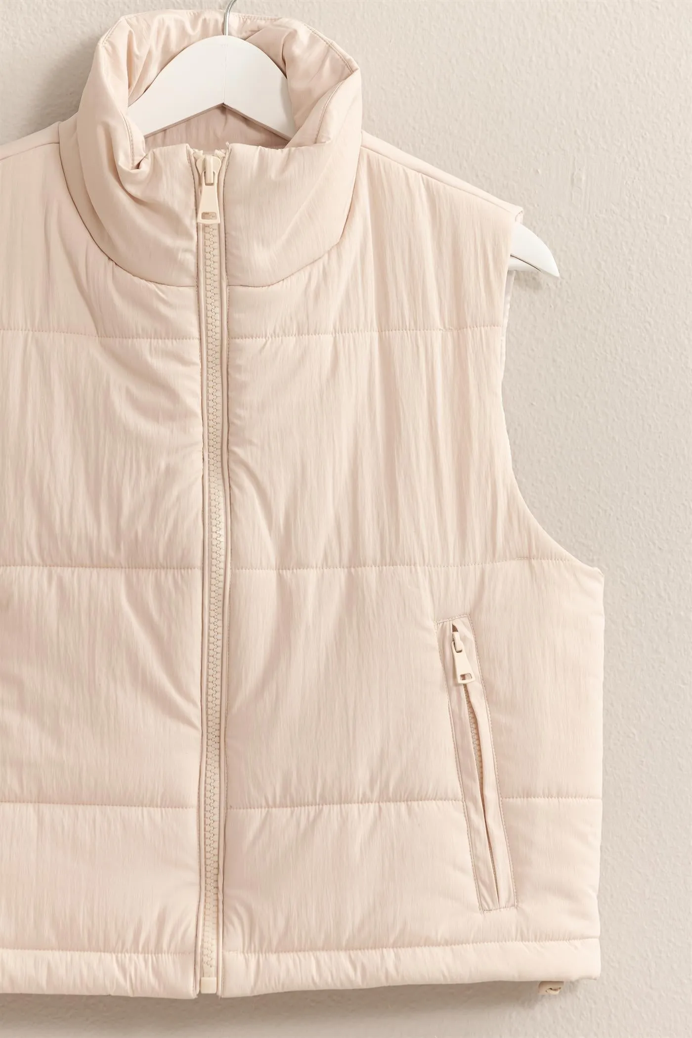 HF24F520-Puffer Vest With Zipper