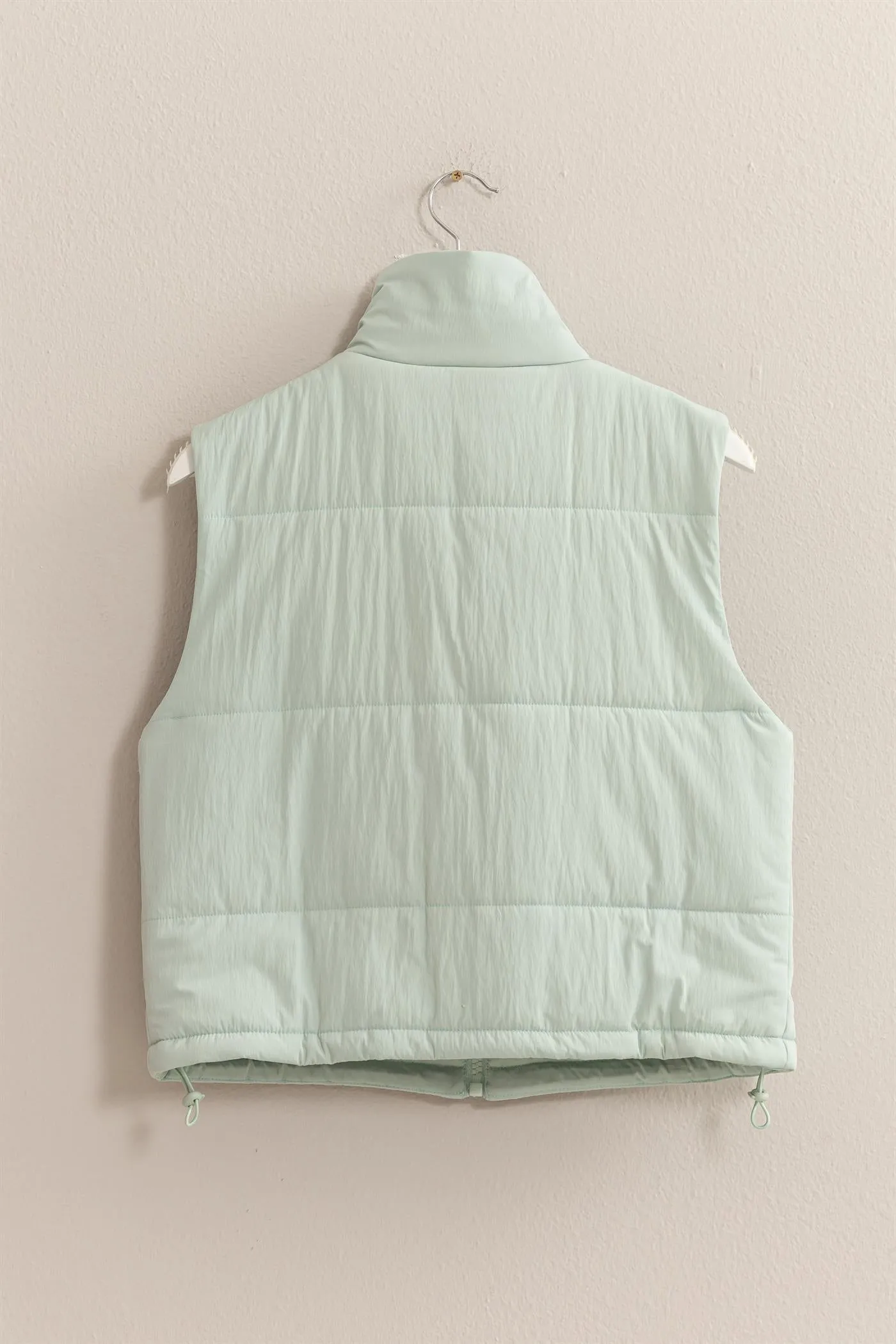 HF24F520-Puffer Vest With Zipper
