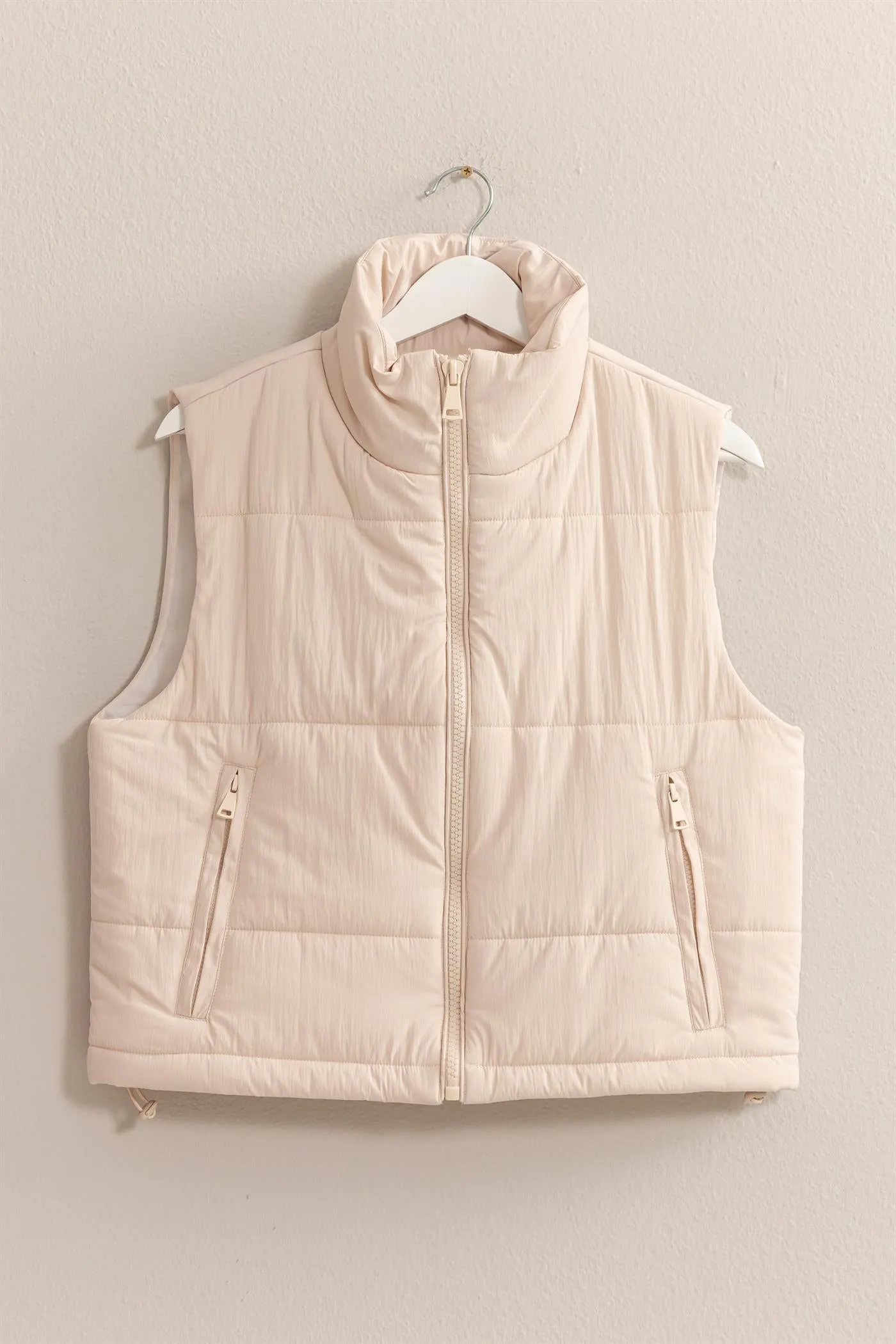 HF24F520-Puffer Vest With Zipper