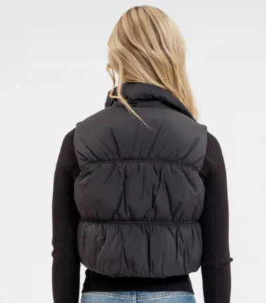 High Collar ZIP Puffer Vest