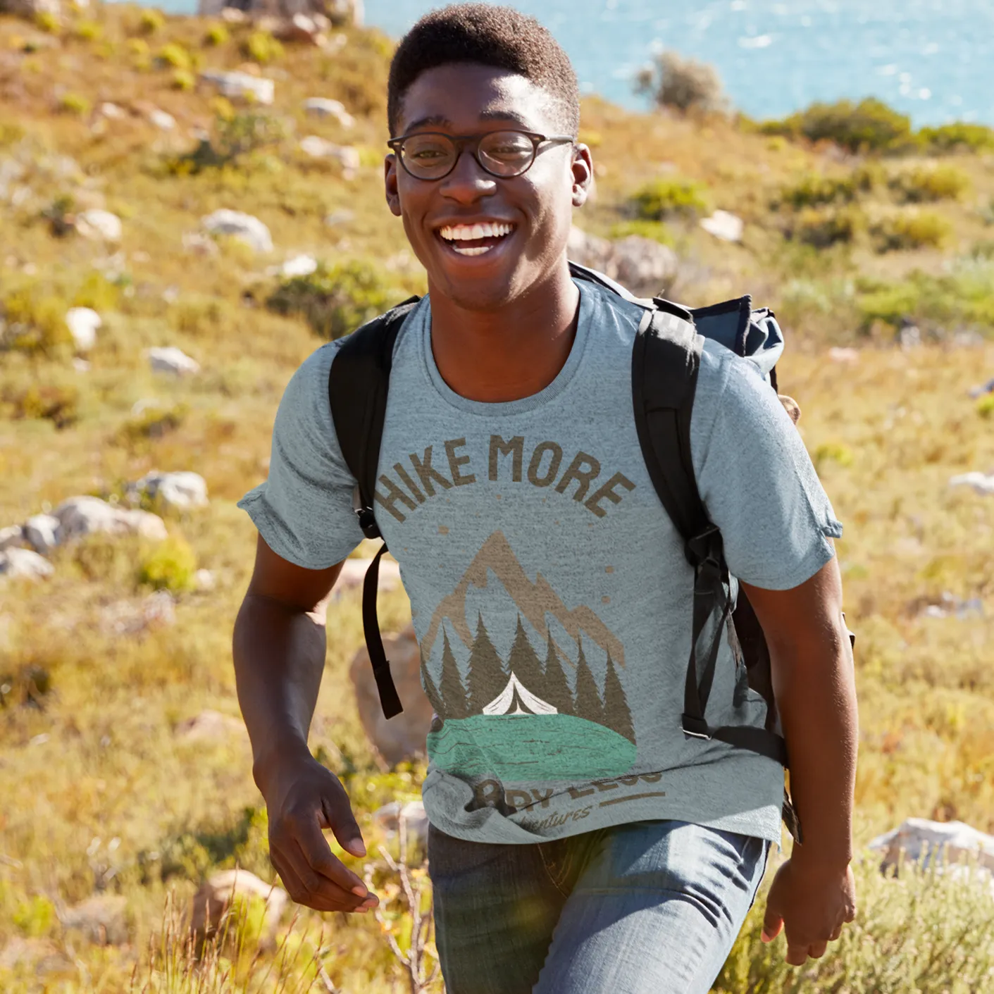 Hike More, Worry Less Unisex T-Shirt