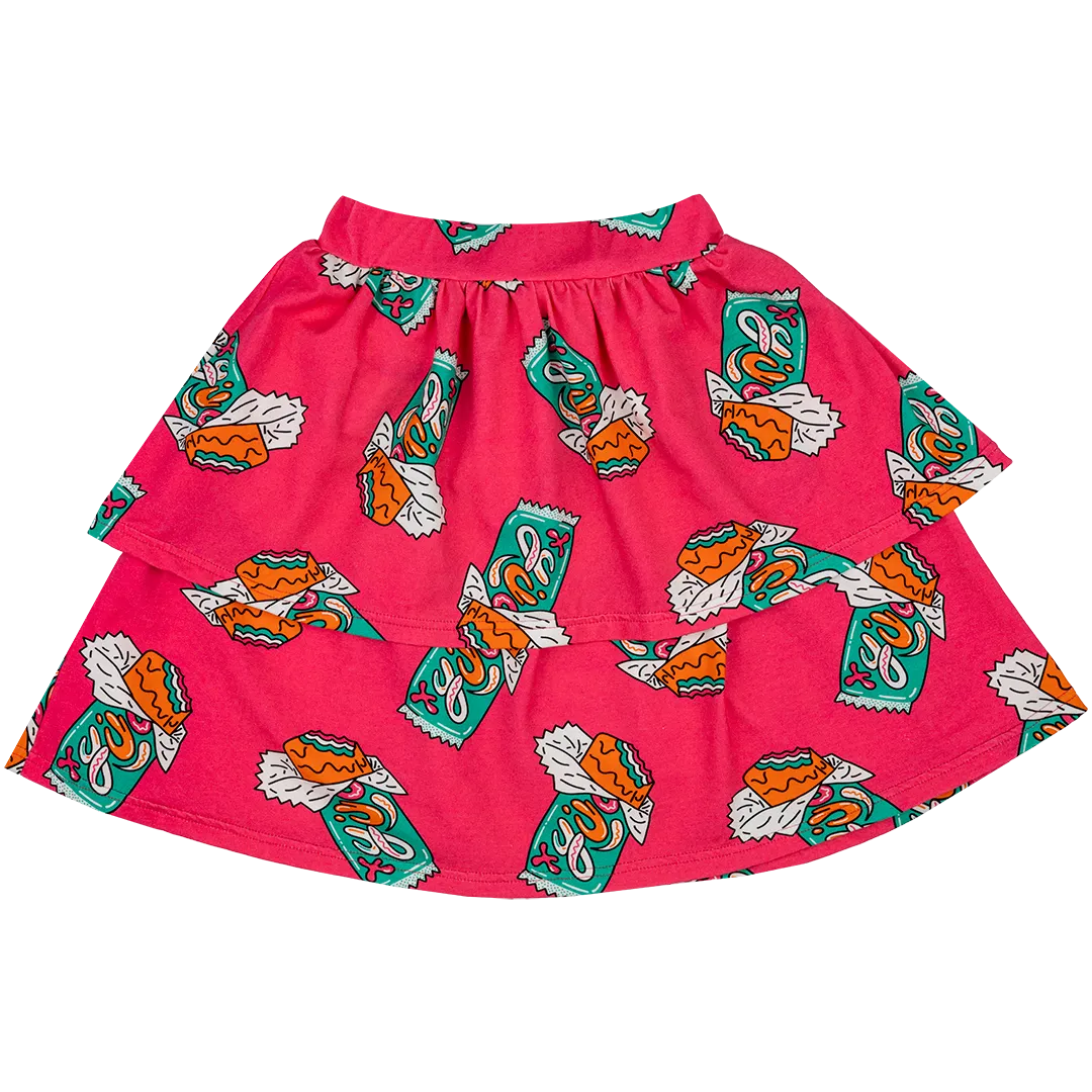 Jelly Alligator Candy Bar Hot Pink Skirt