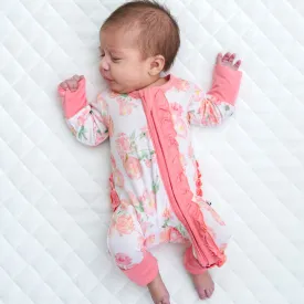 Katie-Rae Bamboo Ruffle Convertible Footie