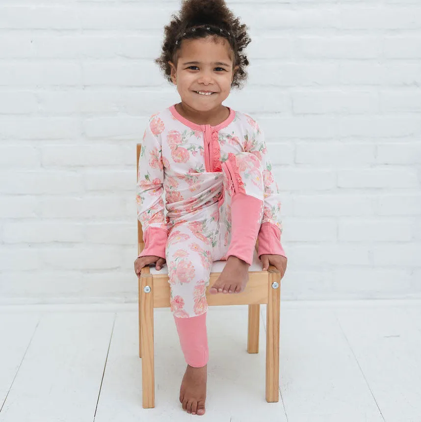 Katie-Rae Bamboo Ruffle Convertible Footie
