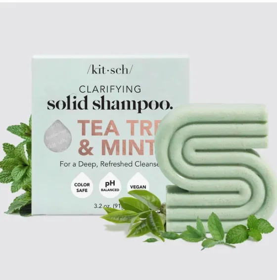 Kitsch Tea Tree   Mint Clarifying Shampoo Bar