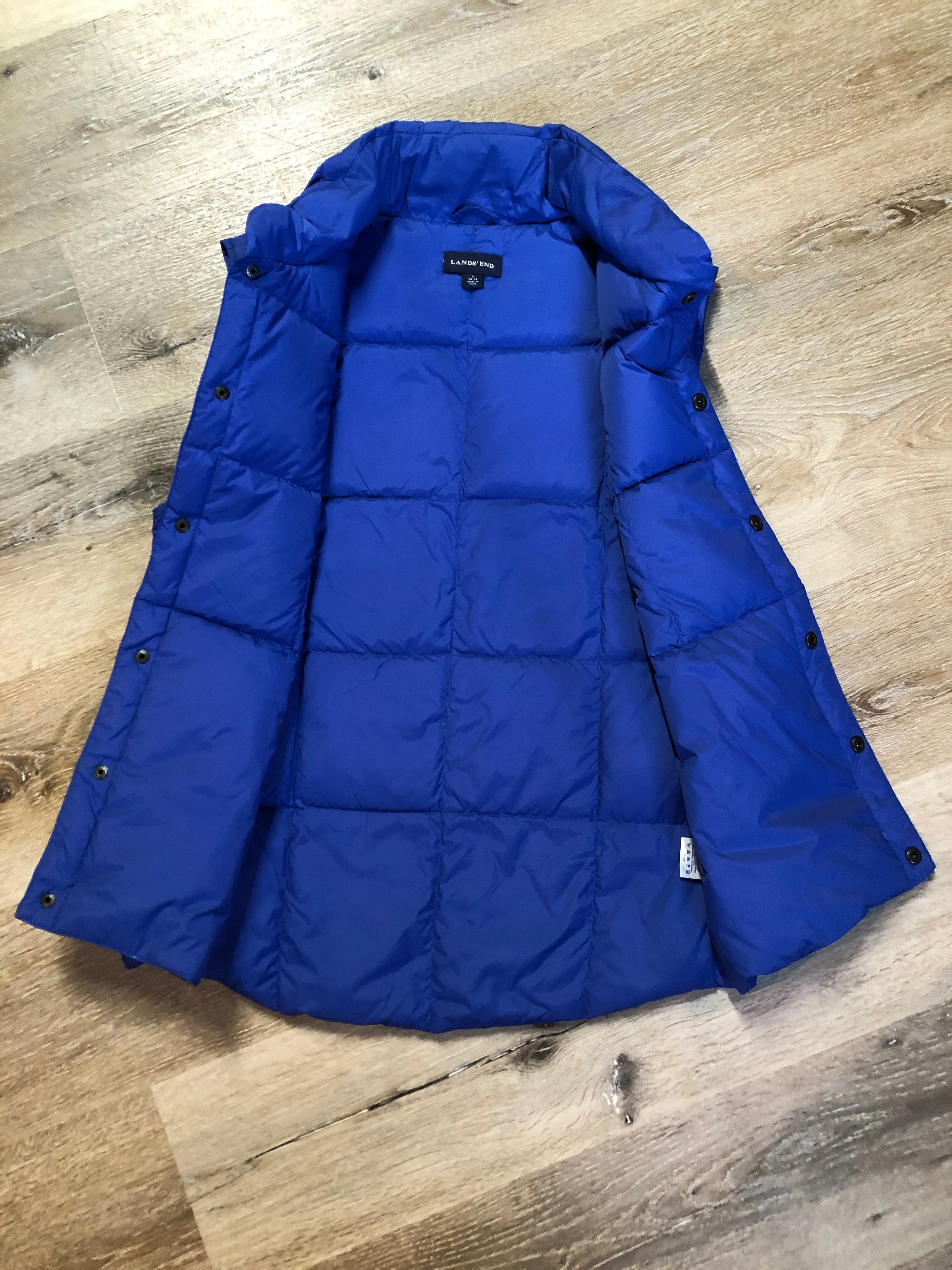 Land’s End Blue Down Filled Puffer Vest, SOLD