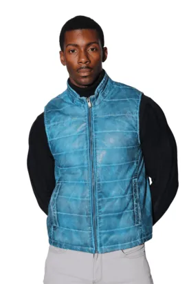 Leather Bubble Vest