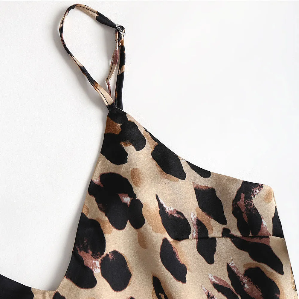 leopard 2 piece  pajamas lingerie