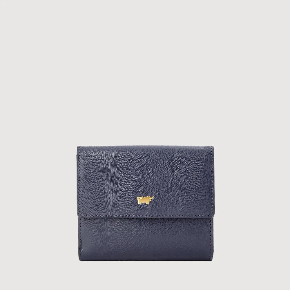 LINUS BIFOLD SMALL WALLET WITH EXTERNAL COIN COMPARTMENT