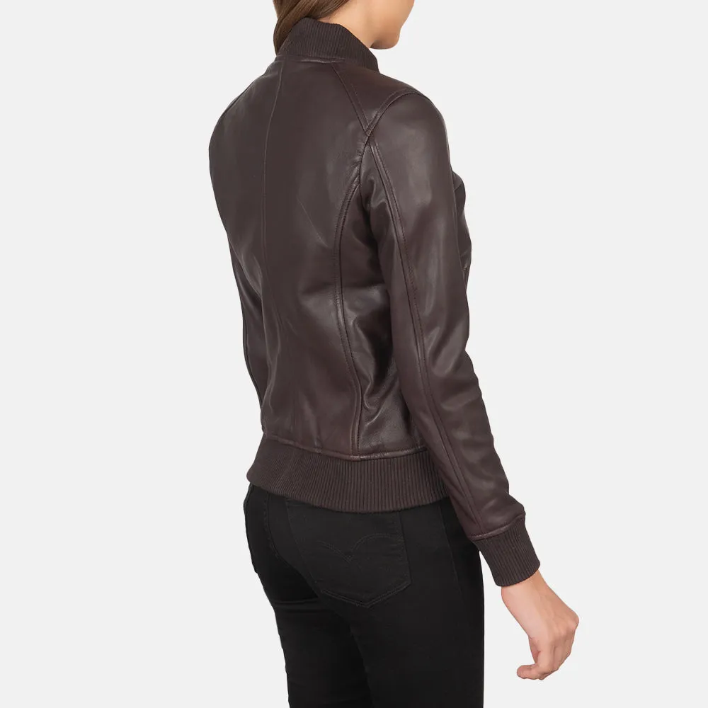 Lucy Brown Leather Jacket