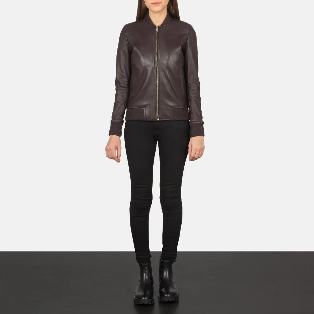 Lucy Brown Leather Jacket