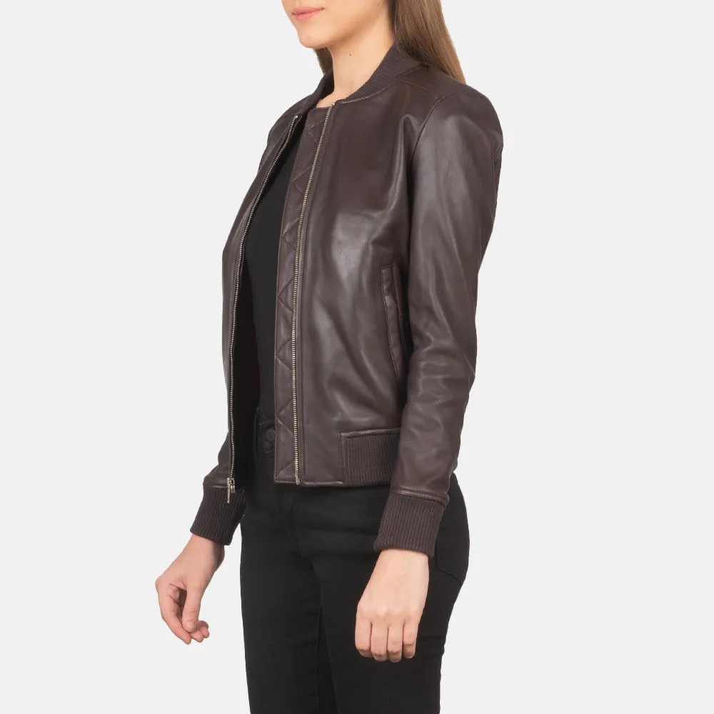 Lucy Brown Leather Jacket