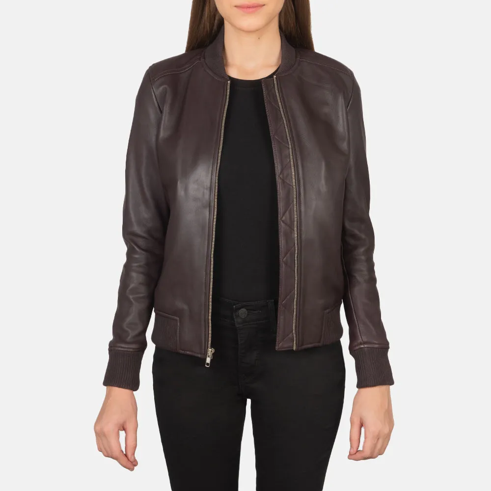 Lucy Brown Leather Jacket