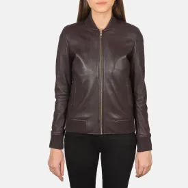 Lucy Brown Leather Jacket
