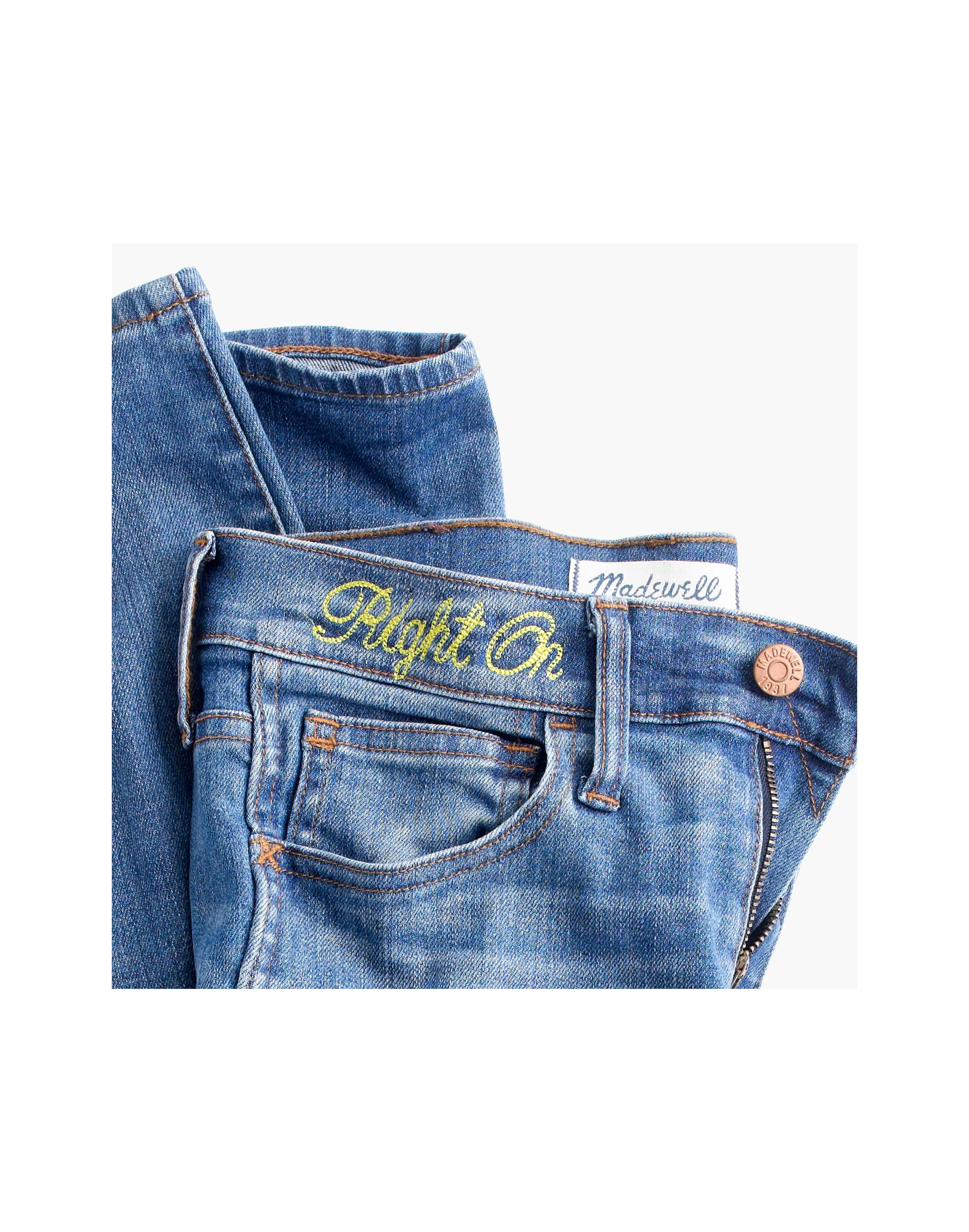 Madewell 10" High-Rise Skinny Jeans Indigo Hayes Wash