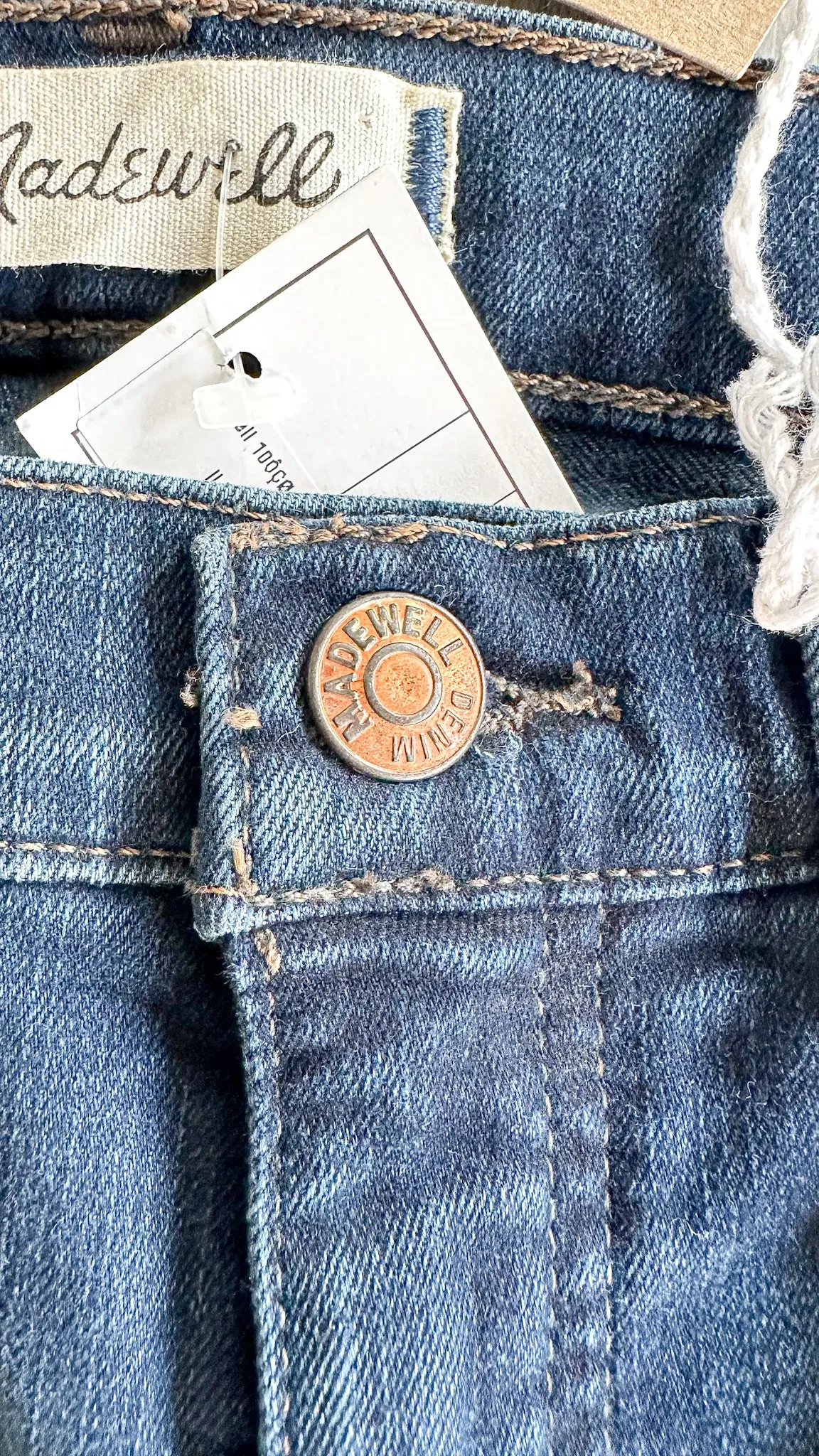 Madewell 10" High-Rise Skinny Jeans Indigo Hayes Wash