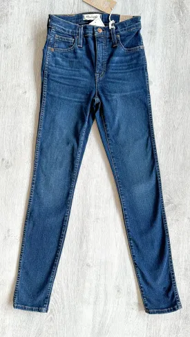 Madewell 10" High-Rise Skinny Jeans Indigo Hayes Wash
