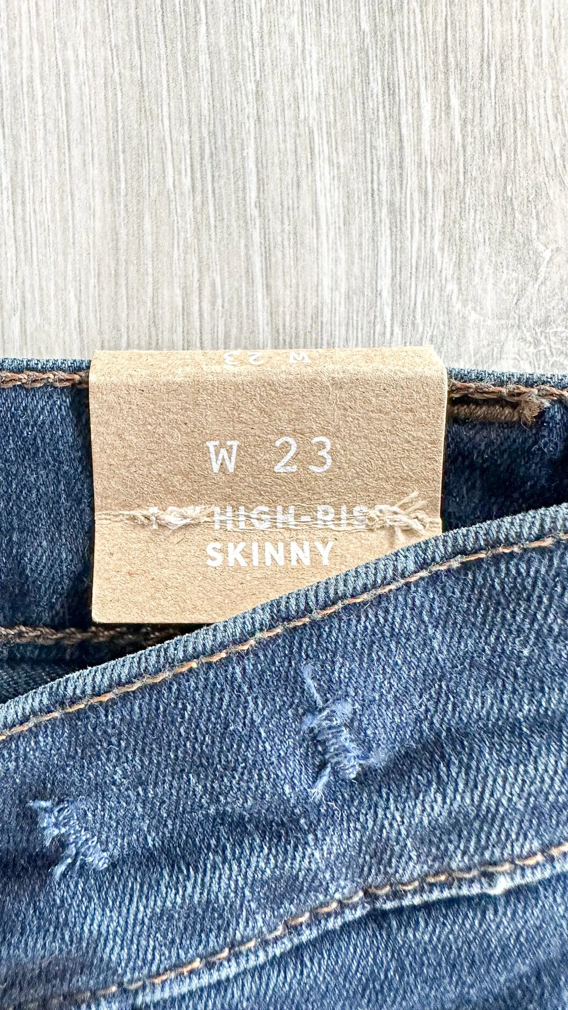 Madewell 10" High-Rise Skinny Jeans Indigo Hayes Wash