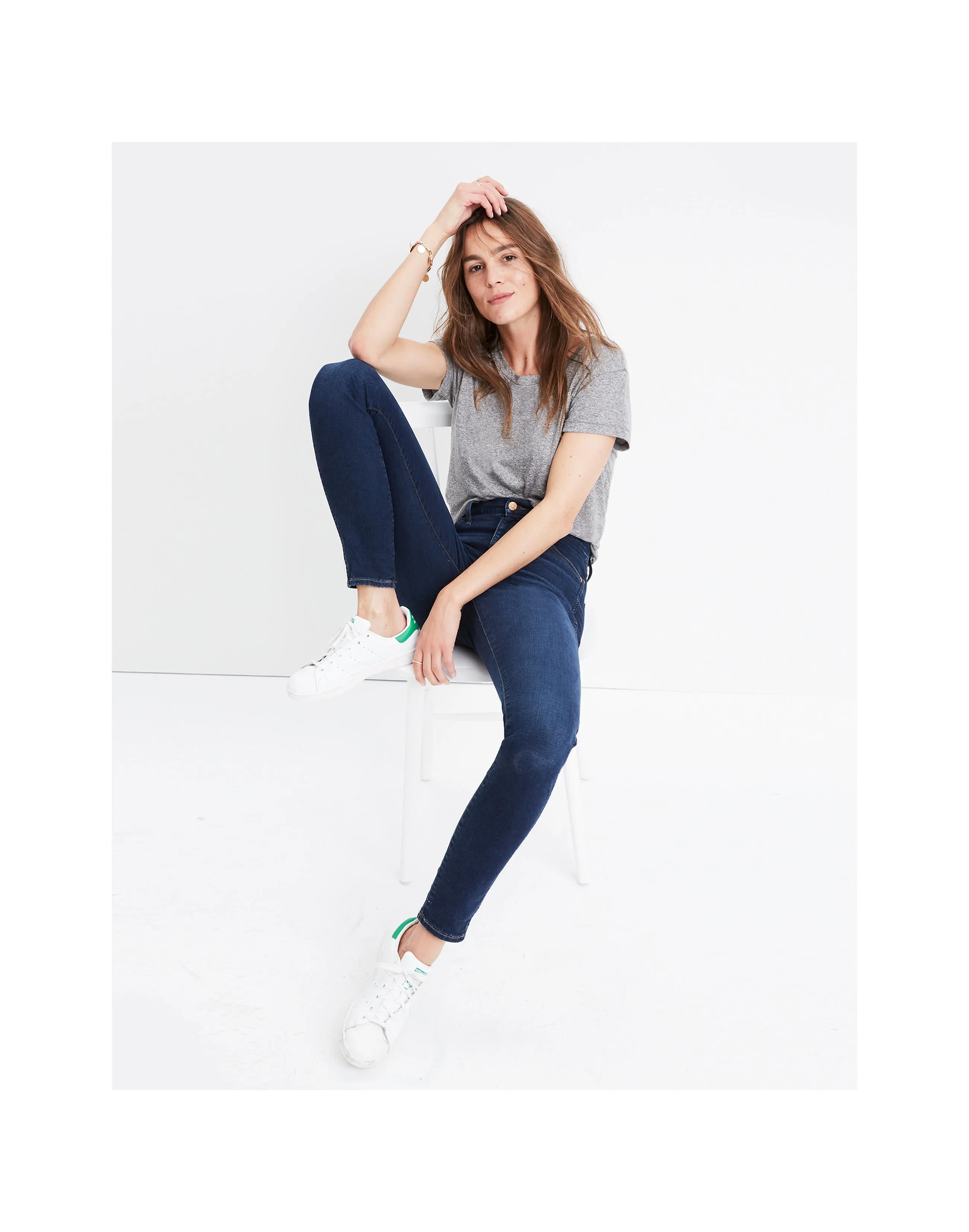 Madewell 10" High-Rise Skinny Jeans Indigo Hayes Wash