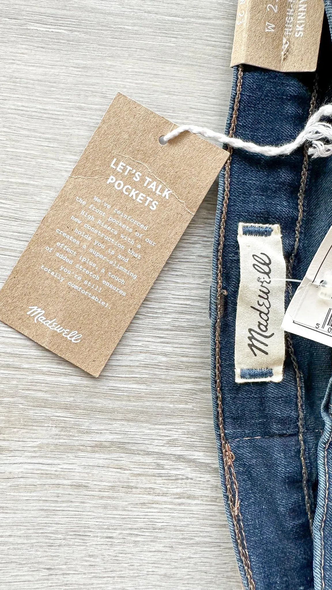 Madewell 10" High-Rise Skinny Jeans Indigo Hayes Wash