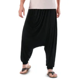 Men Solid Color Harem Pants