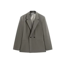 Men's Double-Breasted Jacquard Business Suit