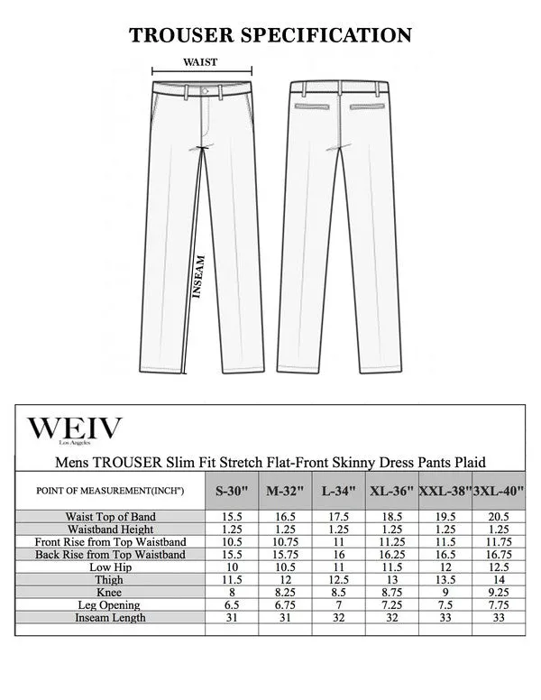 Mens Khaki Plaid Trouser Pants by Weiv