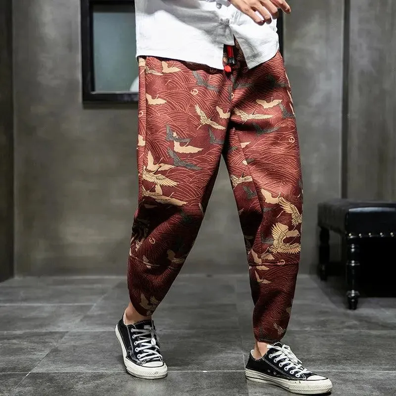 Men's plush casual pants