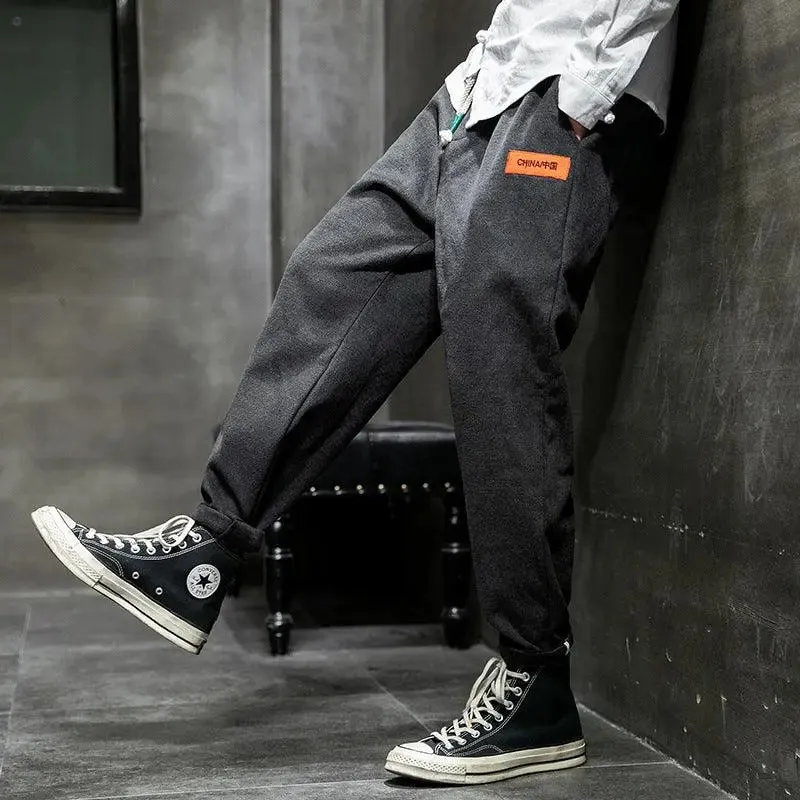 Men's plush casual pants
