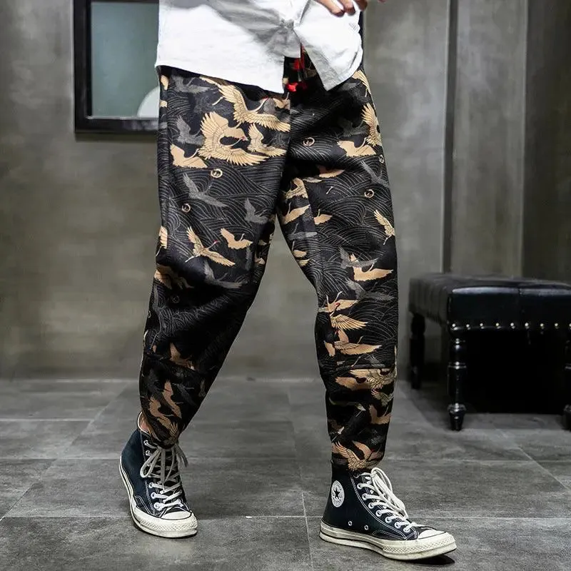 Men's plush casual pants