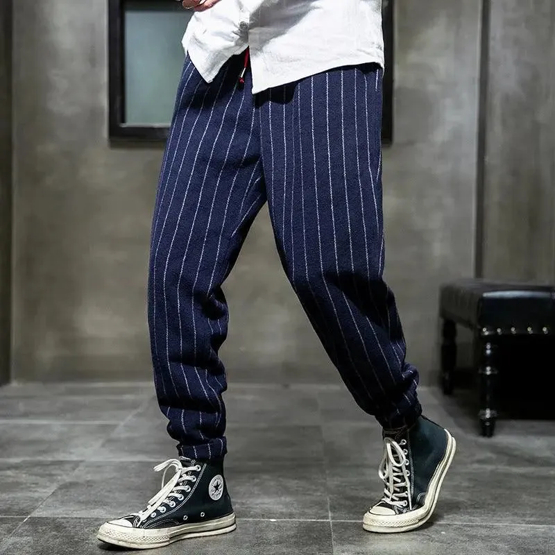 Men's plush casual pants