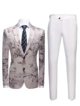 Men's Slim Fit Business Two Piece Suit