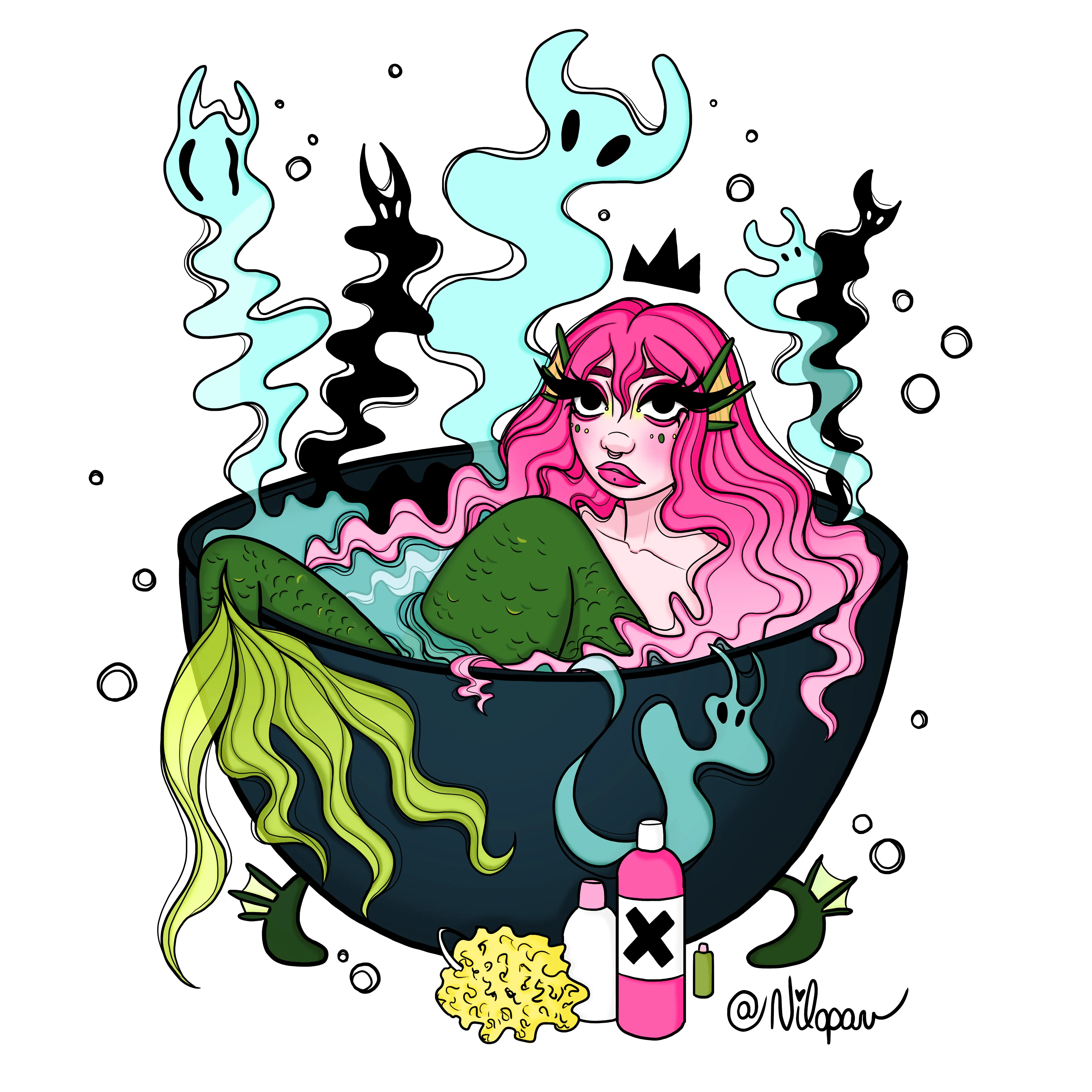 Mermaid by Nilopav - T-Shirt