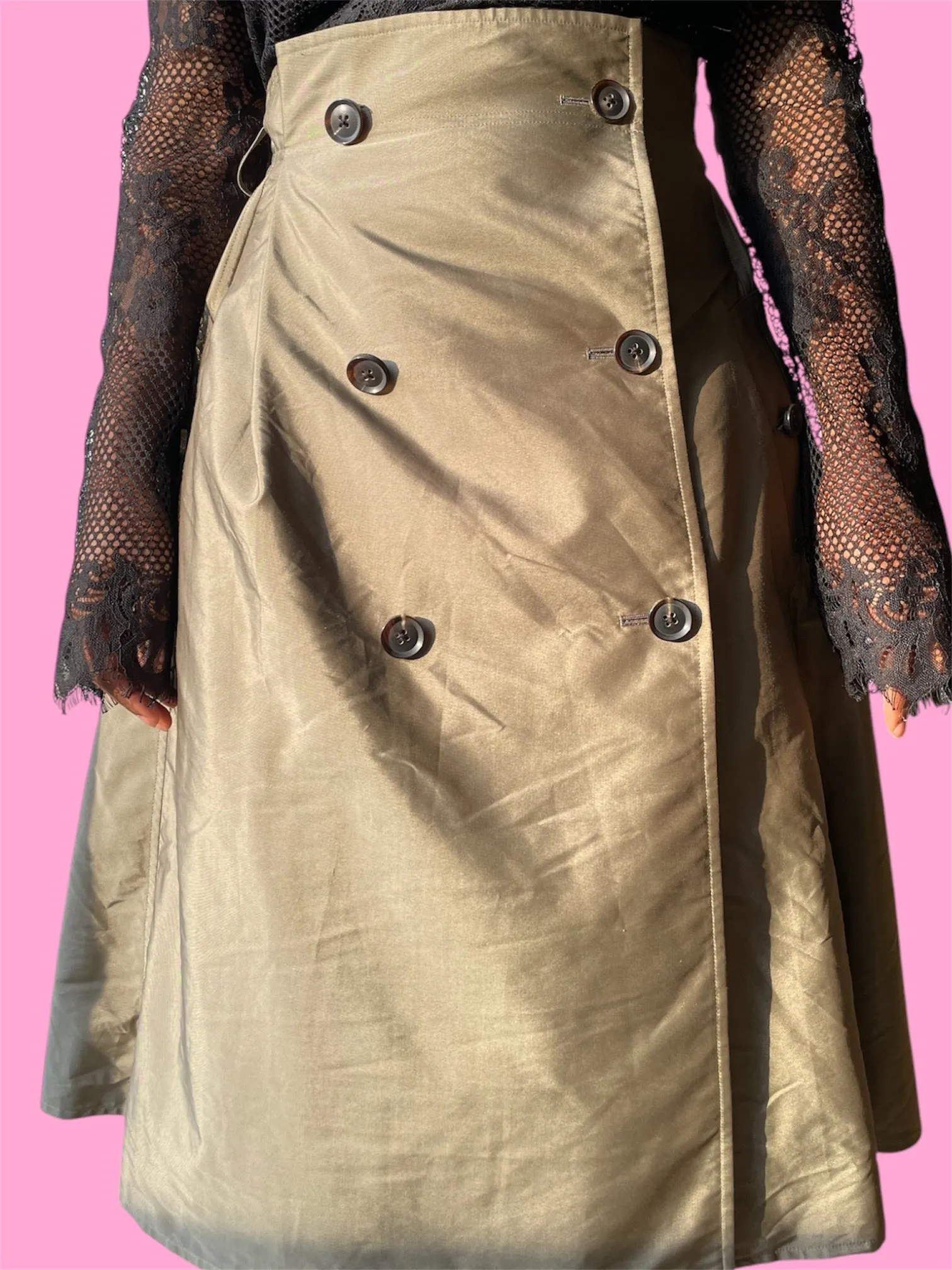 Midi Trench Skirt