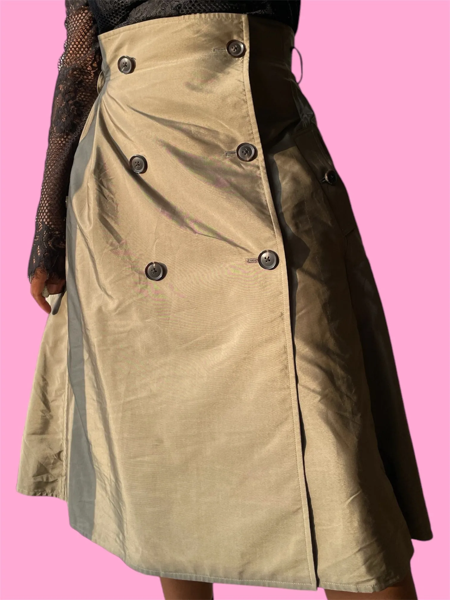 Midi Trench Skirt