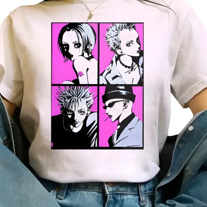 Nana Japanese Anime Round Neck Short Sleeve T Shirt