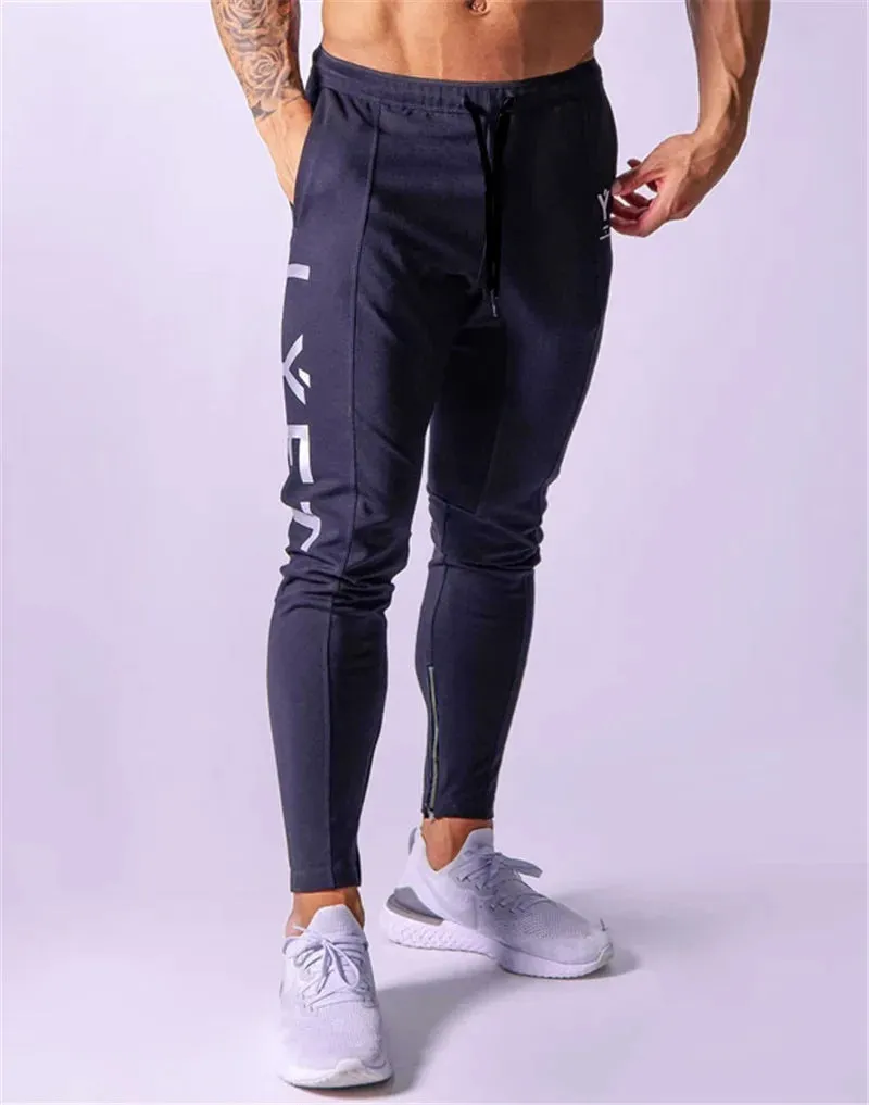Newly Designed Fusion Muscle Fitness Pants Mens Spring and Fall Sports Casual Pants