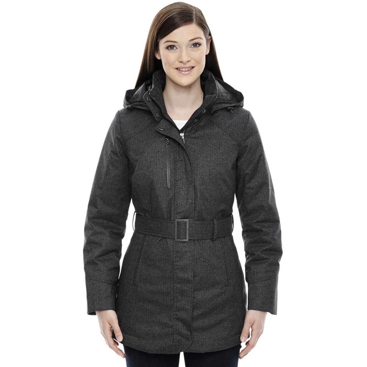 North End Women's Carbon Heather Jacket with Heat Reflect Technology