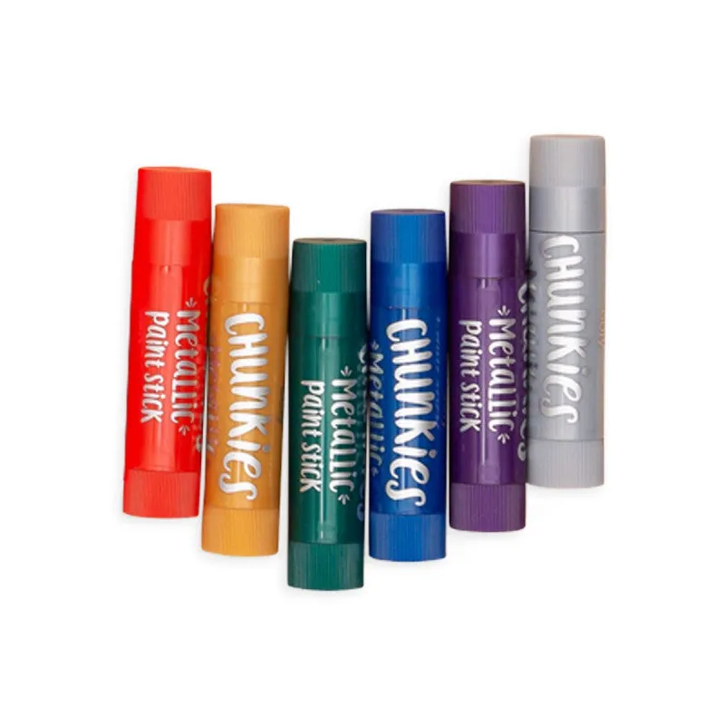 Ooly Chunkies Paint Sticks - Metallic - Set Of 6