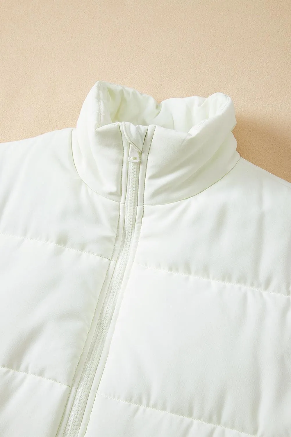 Oversized Zipper Puffer Vest